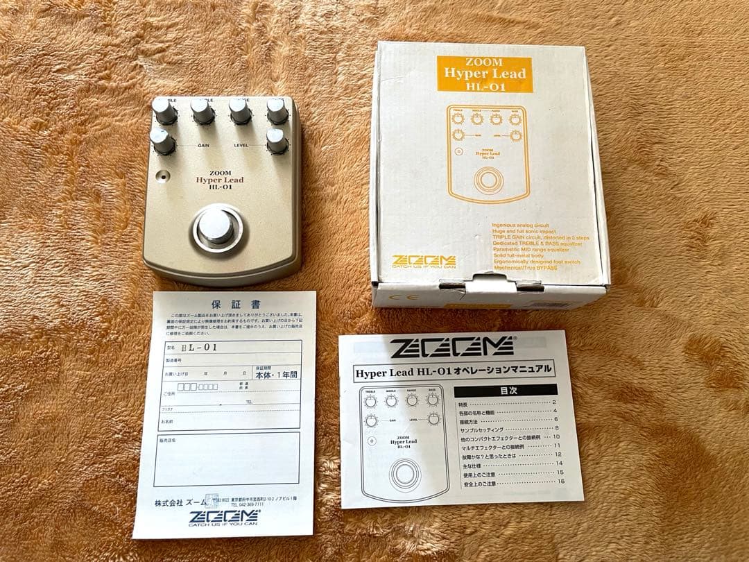 ZOOM Hyper Lead HL-01 ディストーション　オーバードライブ