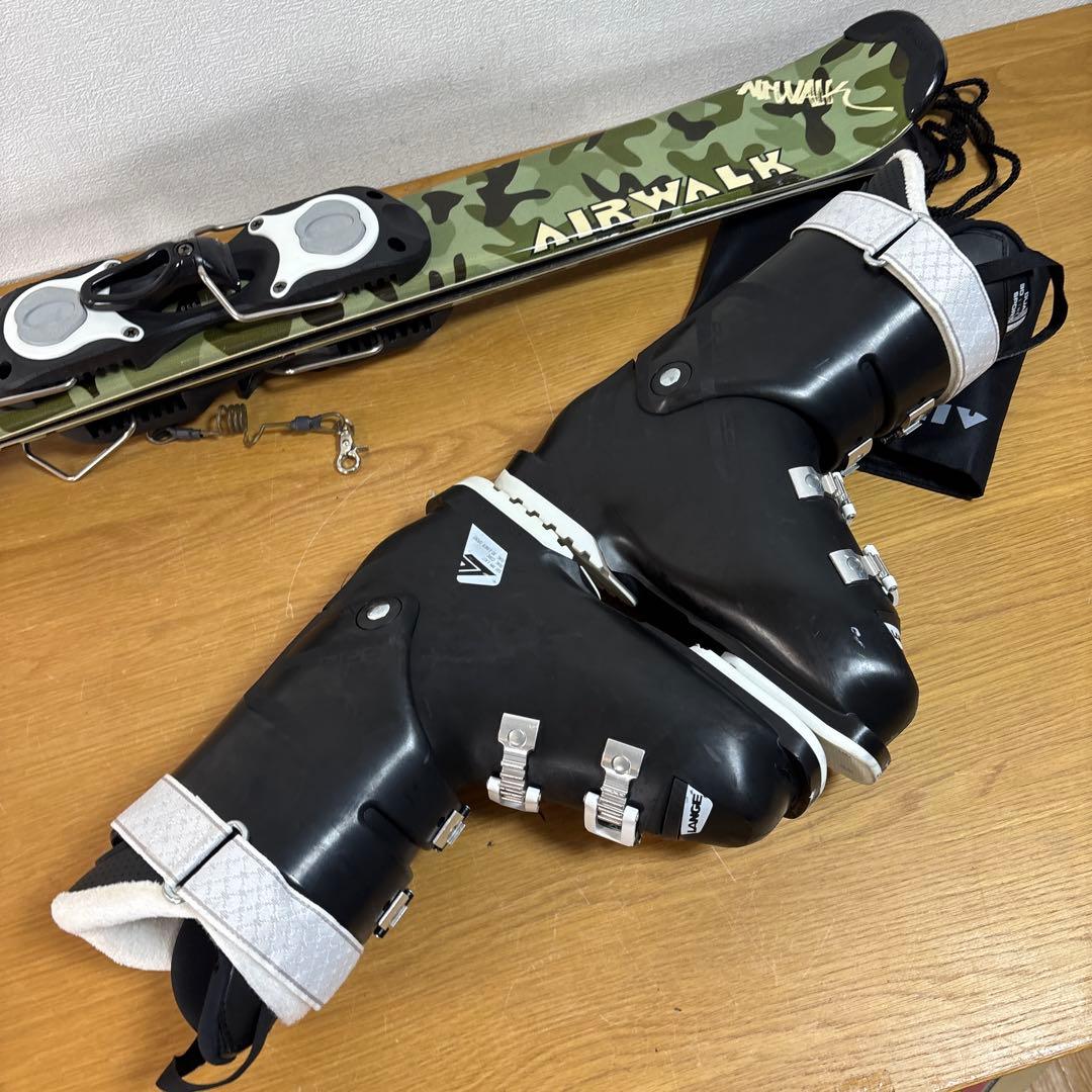 美品　レディースショートスキーセット　迷彩 LANGE 24-24.5cm