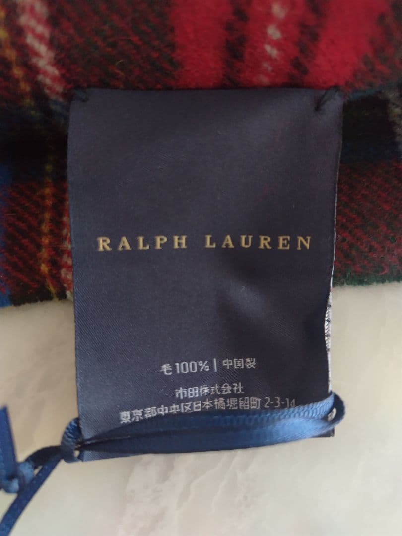 新品タグ付き　ラルフローレン　RALPH LAUREN 　チェック　ひざ掛け