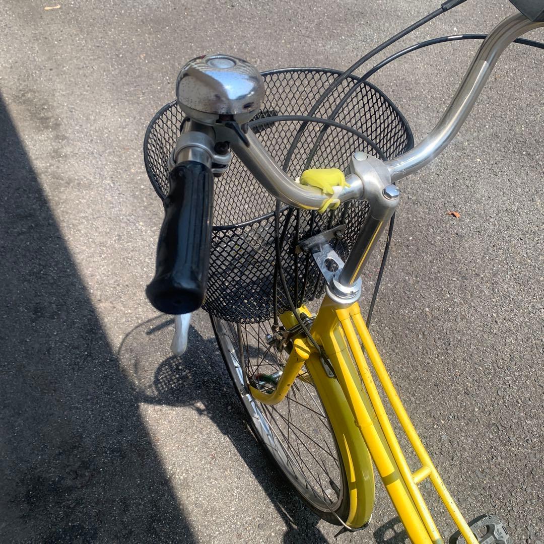 ブリジストン　日本製　シティサイクル バスケット付き