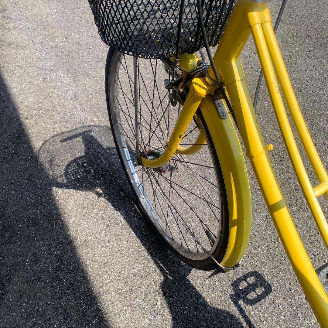 ブリジストン　日本製　シティサイクル バスケット付き