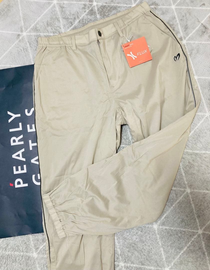新品 マスターバニー 2WAYストレッチメランジタフタパンツ(5)L/グレージュ