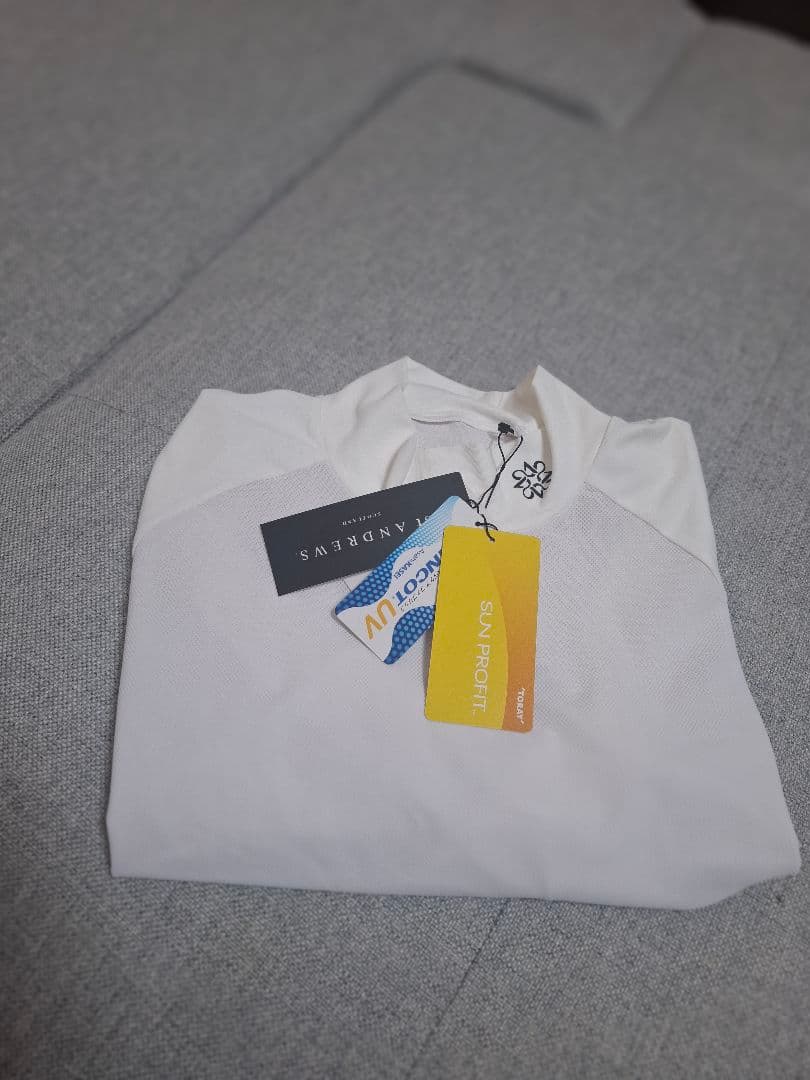 新品　セントアンドリュースツインコットUV　長袖ハイネックカットソー