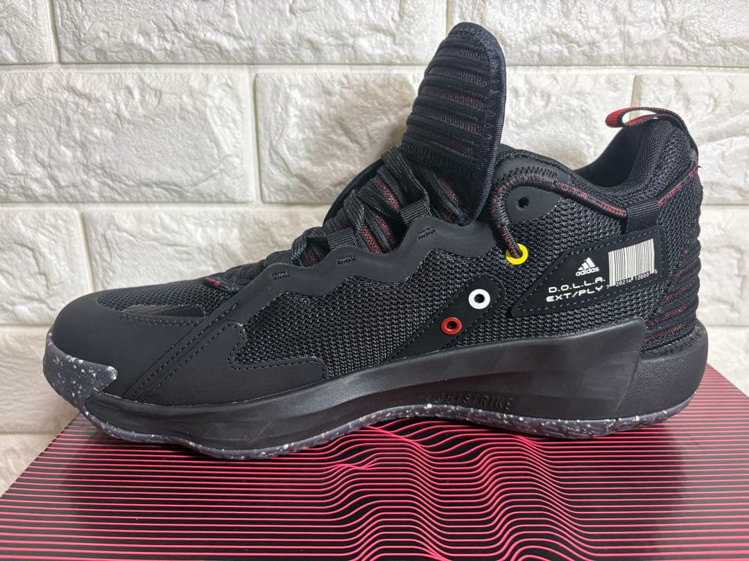 adidas DAME 7 EXTPLY 27.0cm ブラック/レッド