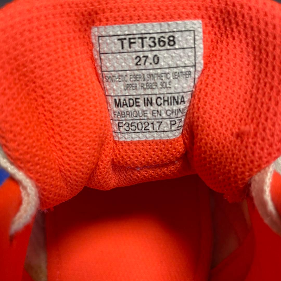 ASICS スパイクシューズ ホワイト/オレンジ