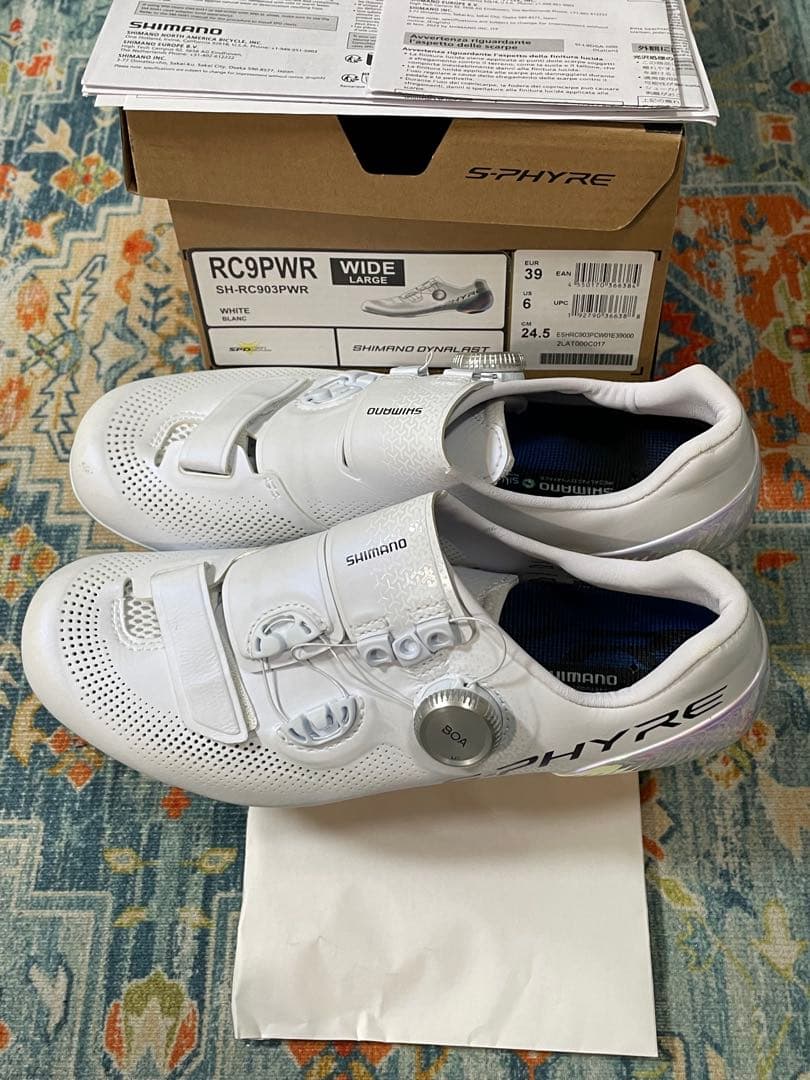 シマノ S-PHYRE SH-RC903PWR WIDE ホワイト24.5cm