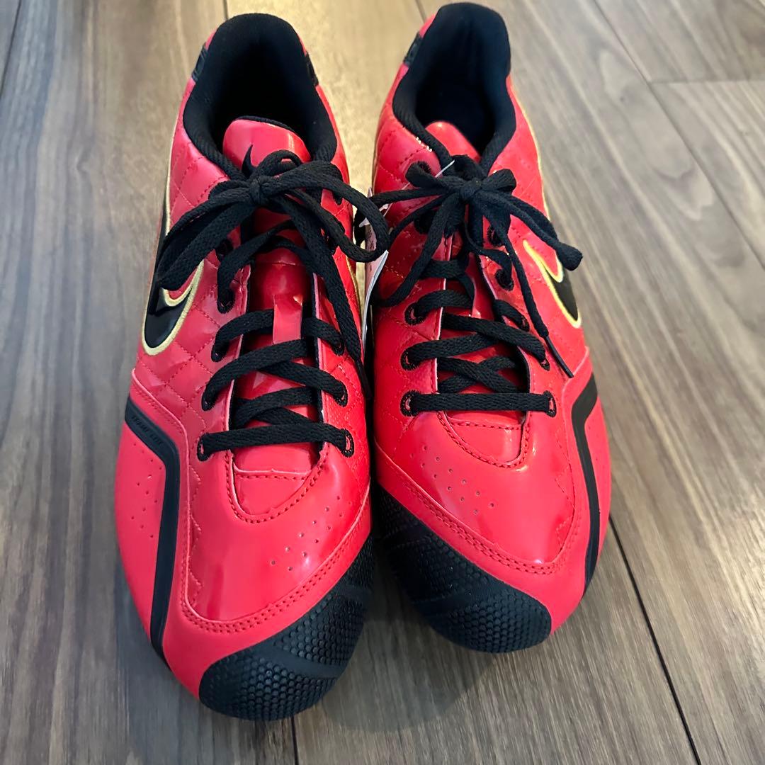 新品未使用　NIKE 野球 スパイク レッド/ブラック/ゴールド 27.5