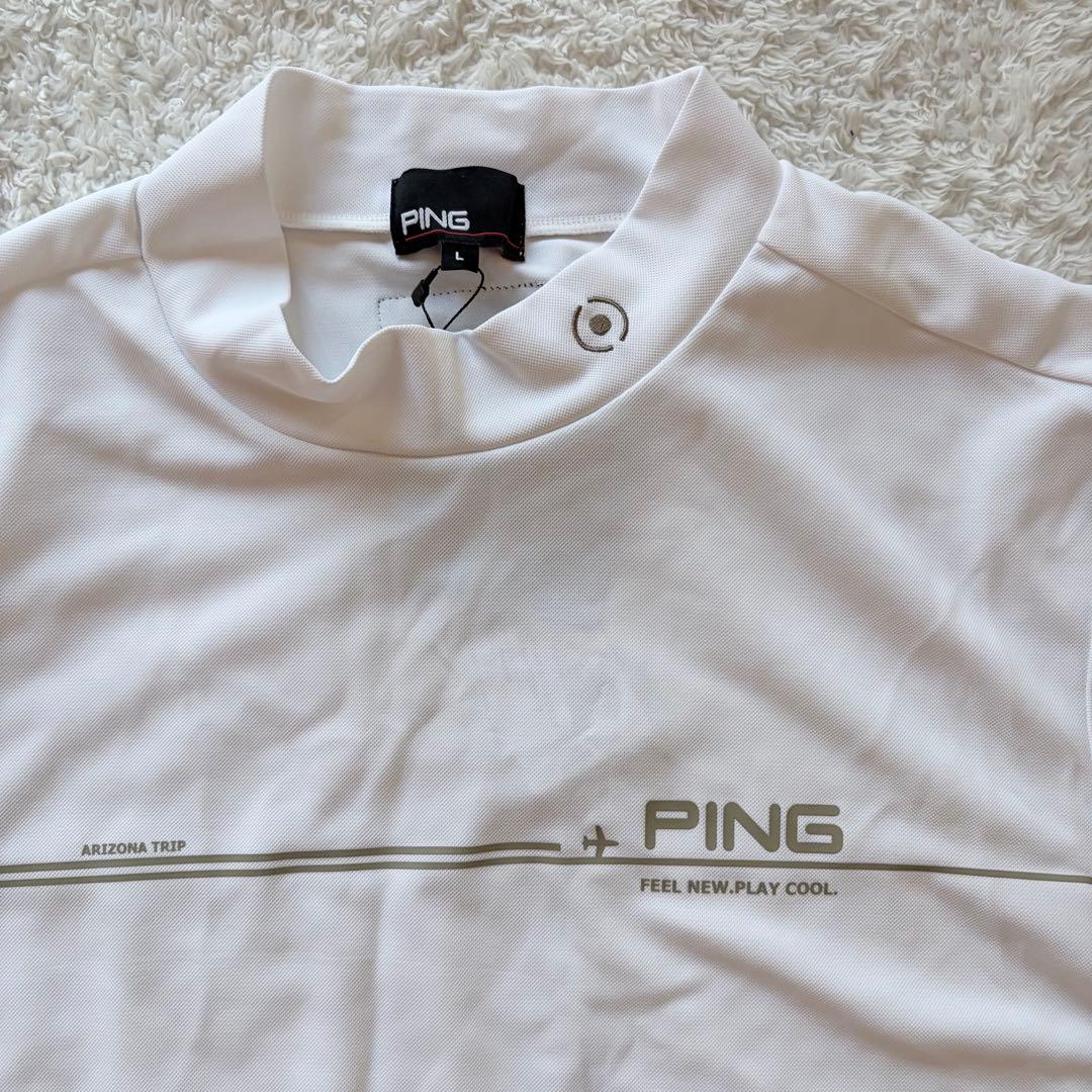 【新品タグ付き】PING メンズ L ホワイトシャツ