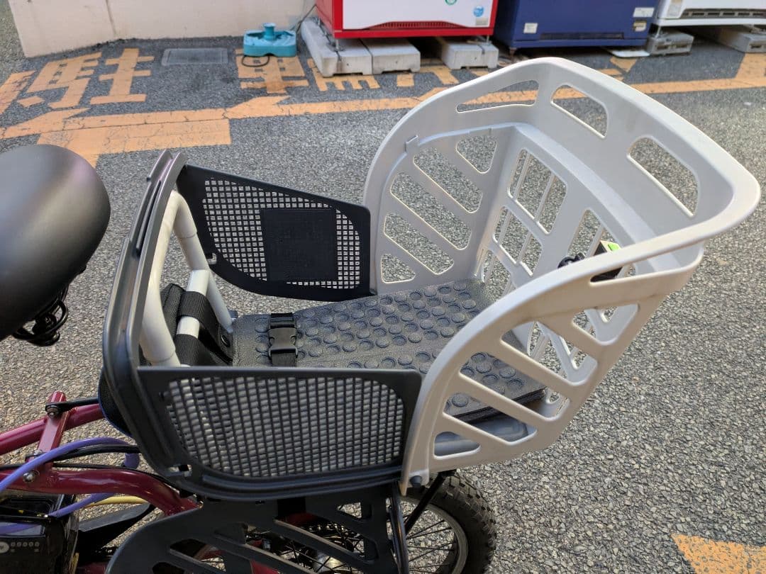電動アシスト自転車 チャイルドシート付き レッド 大阪