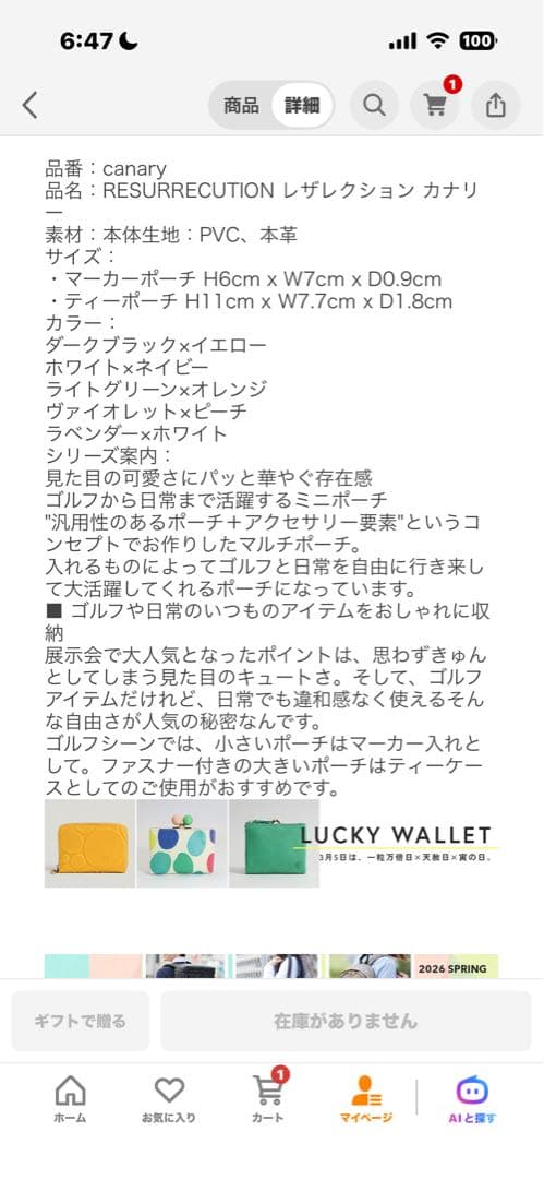 未使用に近い状態　レザレクション　カートバッグ＋カナリー