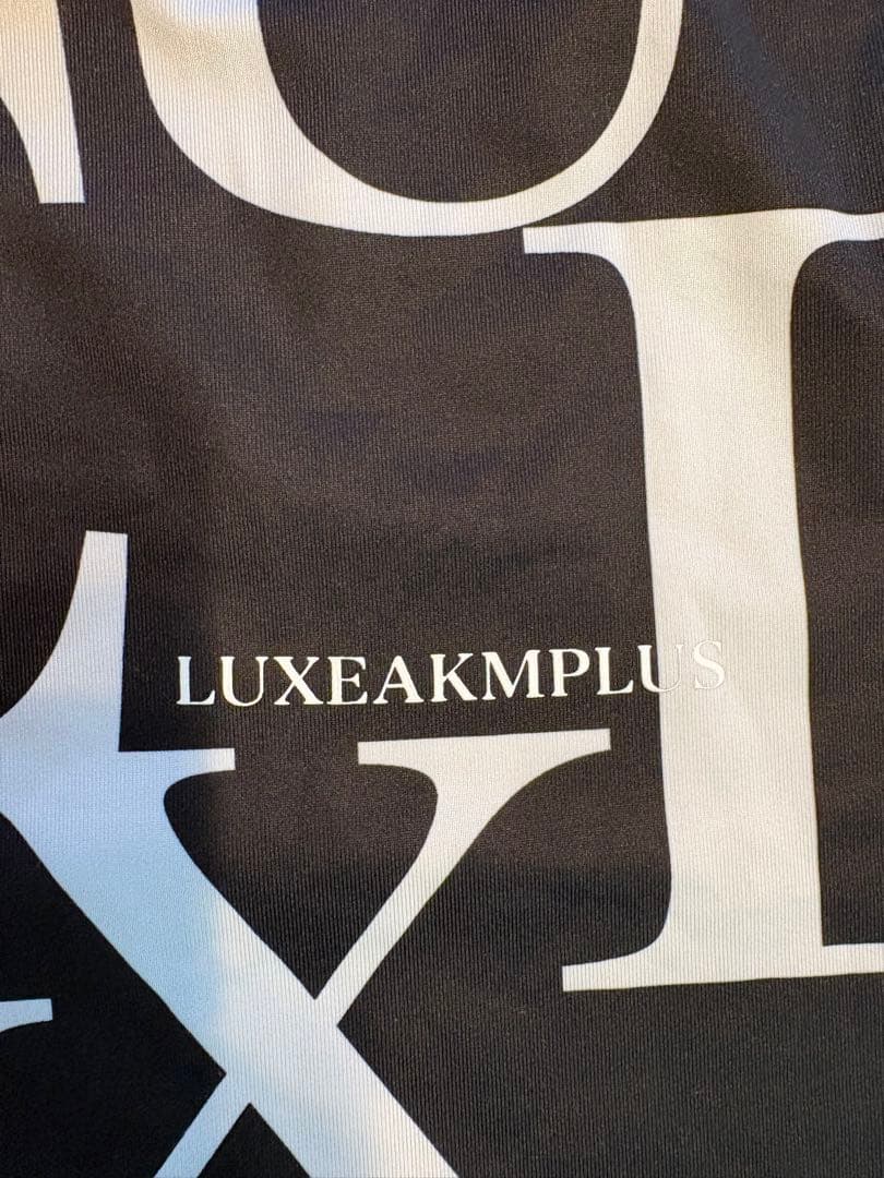 LUXEAKMPLUS ロゴプリント XL半袖シャツ