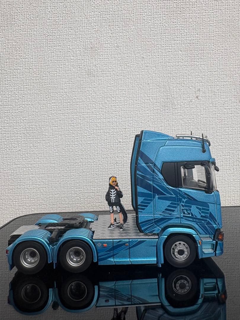 スカニア 770S ミニカー 1/64 （2デフ　ダブル引きタイプ）
