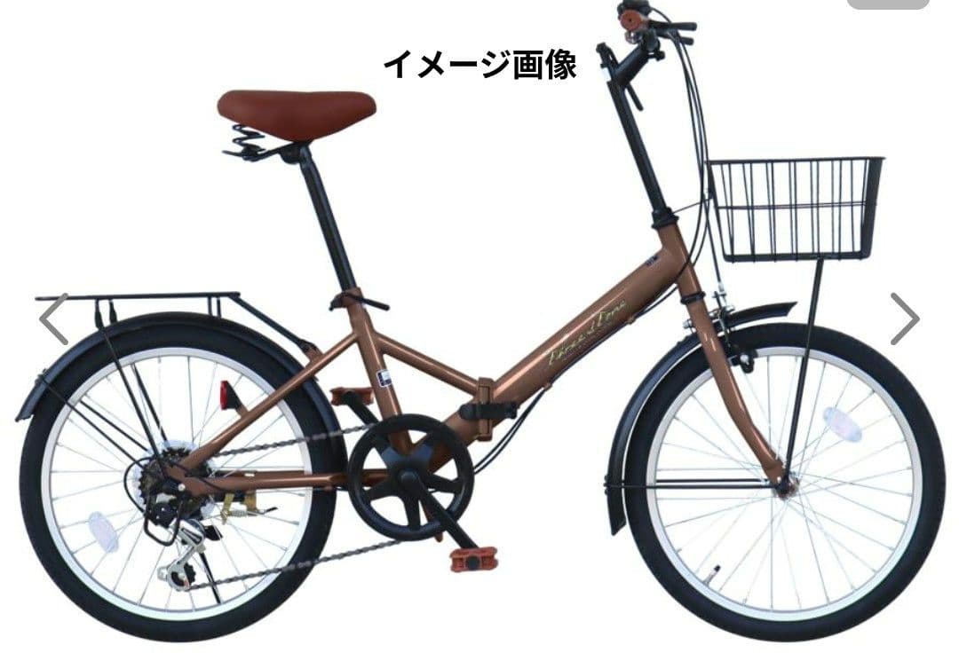 折りたたみ自転車 AIJYU CYCLE AJ-08 ブラウン ミニベロ 自転車