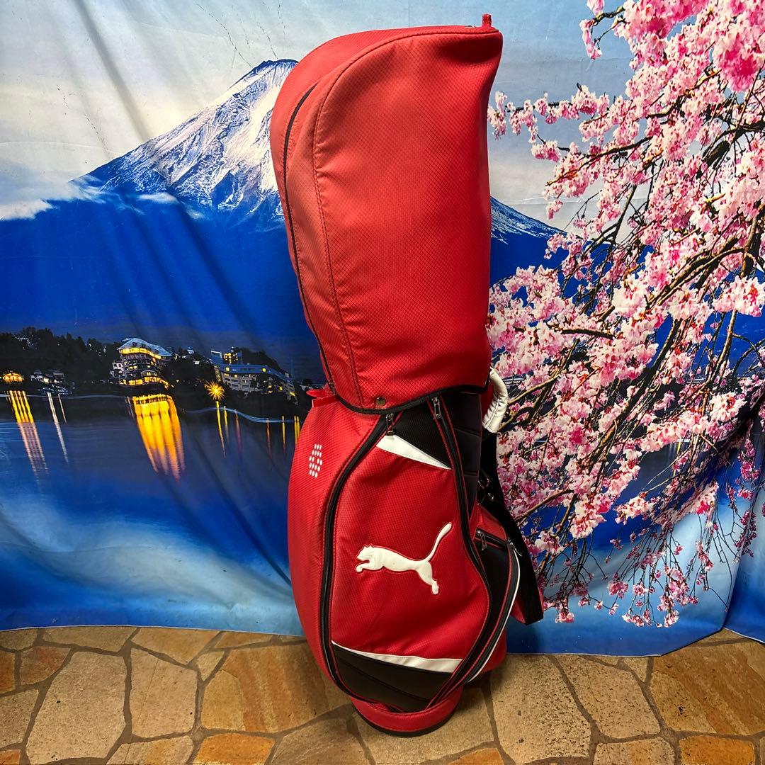 寶BX-1234 PUMA プーマ キャディバッグ 軽量 レッド/ブラック