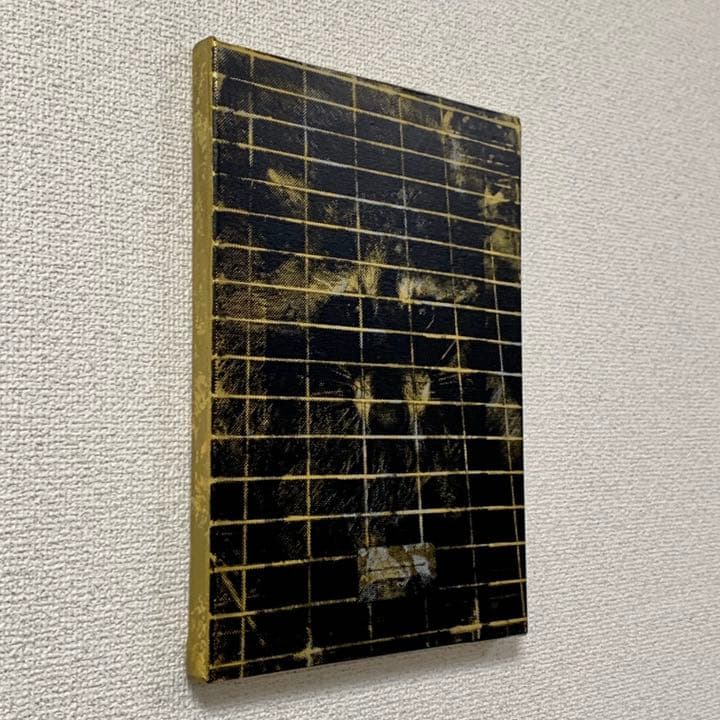 アライグマ アクリル 絵画 原画 美術  アート インテリア F4 #1