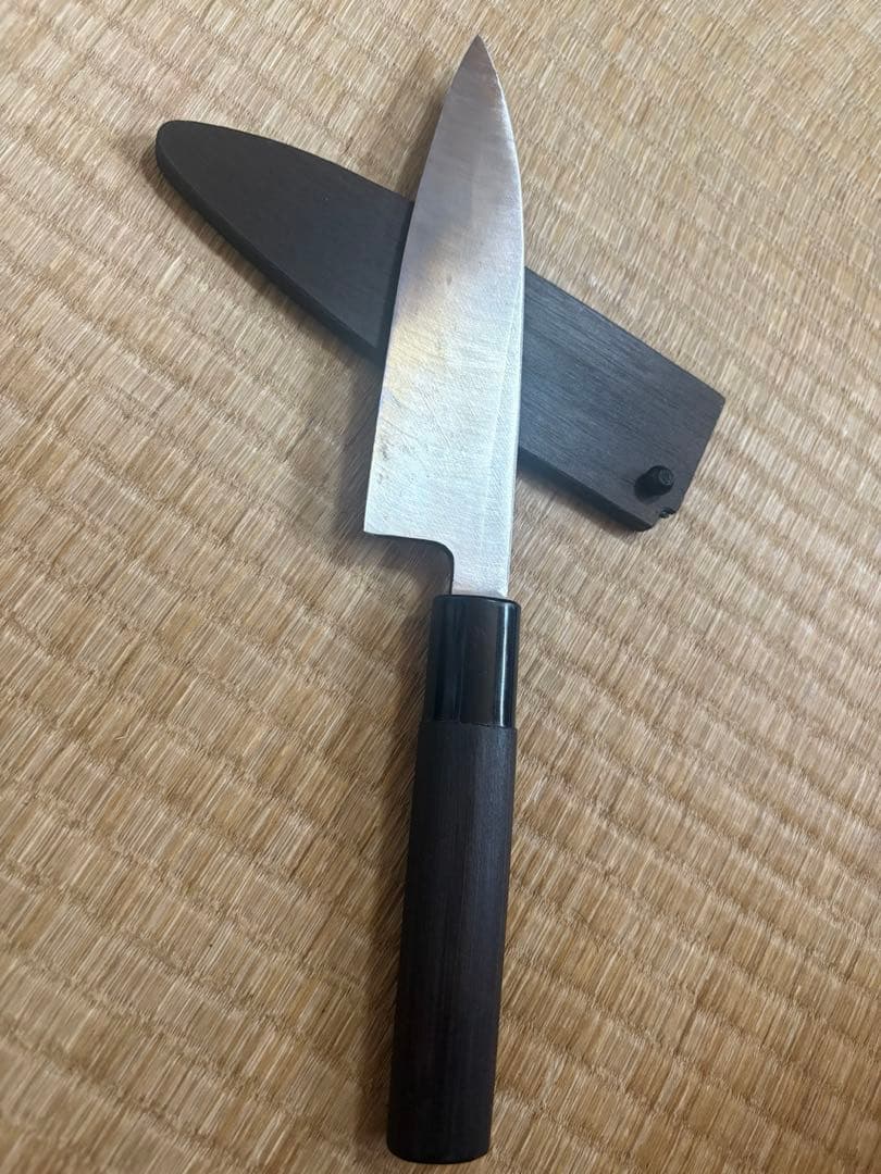 堺刀司　身降し包丁　半鏡面仕立　刃渡り約16㎝