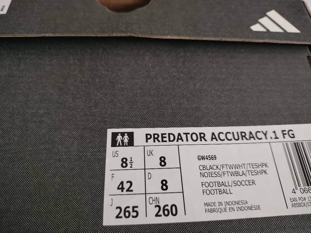 新品未使用！ adidas プレデターアキュラシー.1 FG 26.5cm