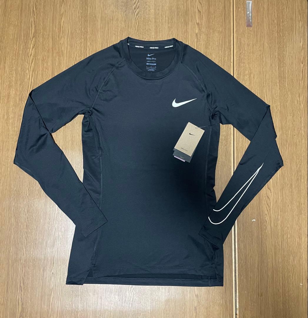 NIKE PRO メンズ セットアップ 長袖＋ショートパンツ Dri-FIT 黒