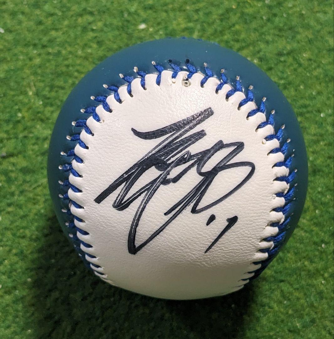 大谷翔平　直筆サインボール　日本ハム時代　球団ロゴボール