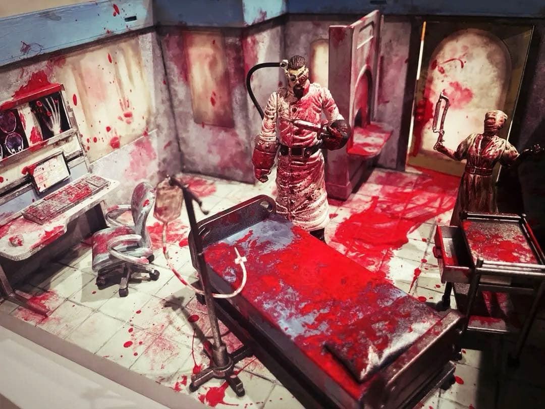 グロ注意❤️廃病院　サツ人解体現場　 horror hospital