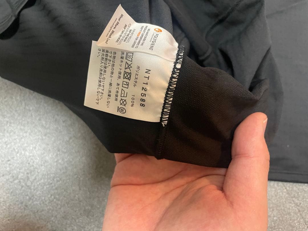 ノースフェイス ドライドットクルー Tシャツ L ブラック