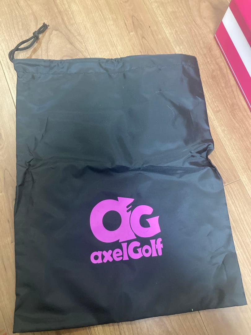 axel golf レディース　ゴルフシューズ　白×銀　24.5cm