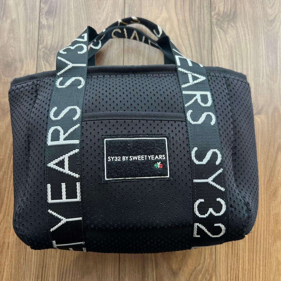 SY32 BY SWEET YEARS ブラックトートバッグ　カードバッグ