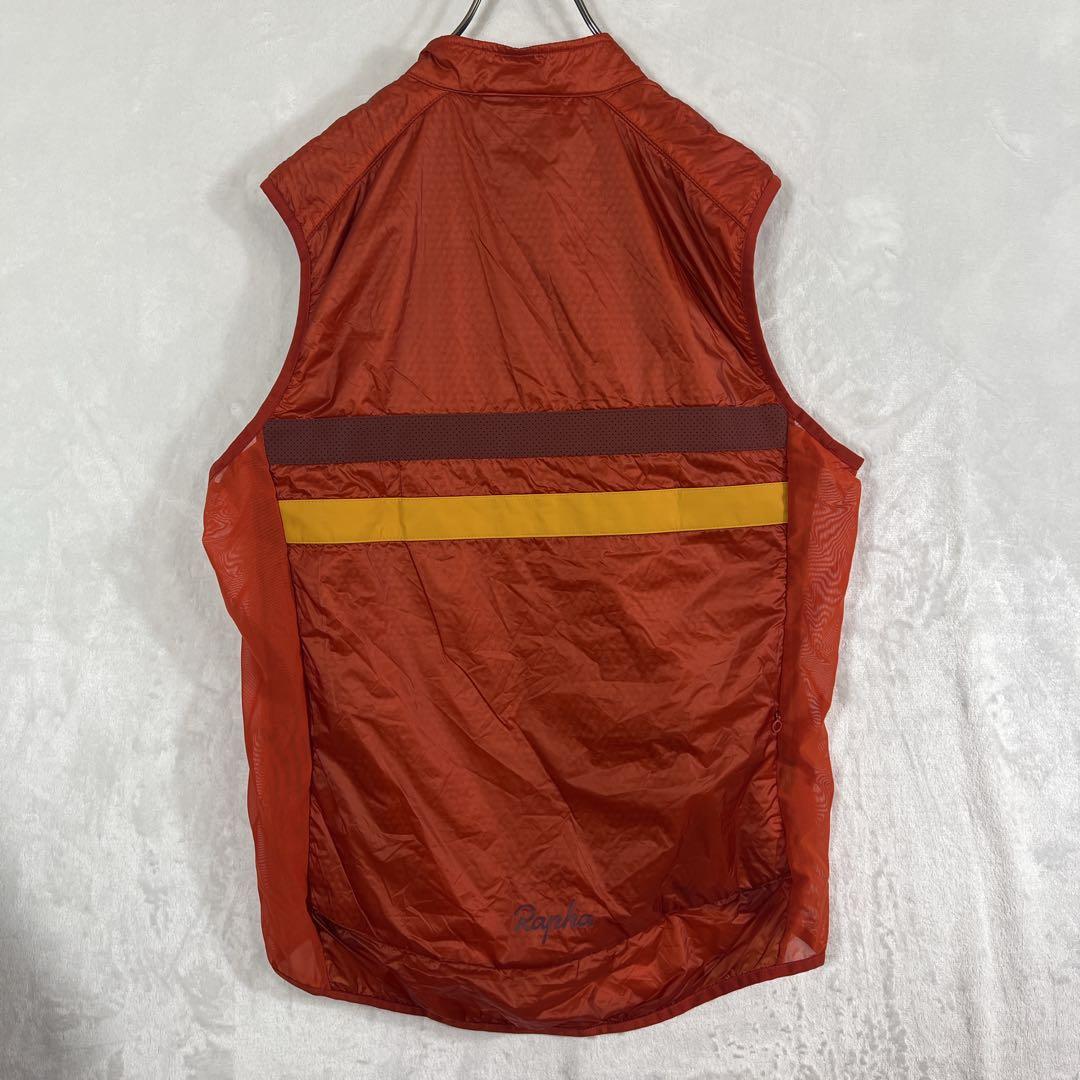 Rapha ラファ サイクルジャージ ベストオレンジ ジッパーベスト メンズ