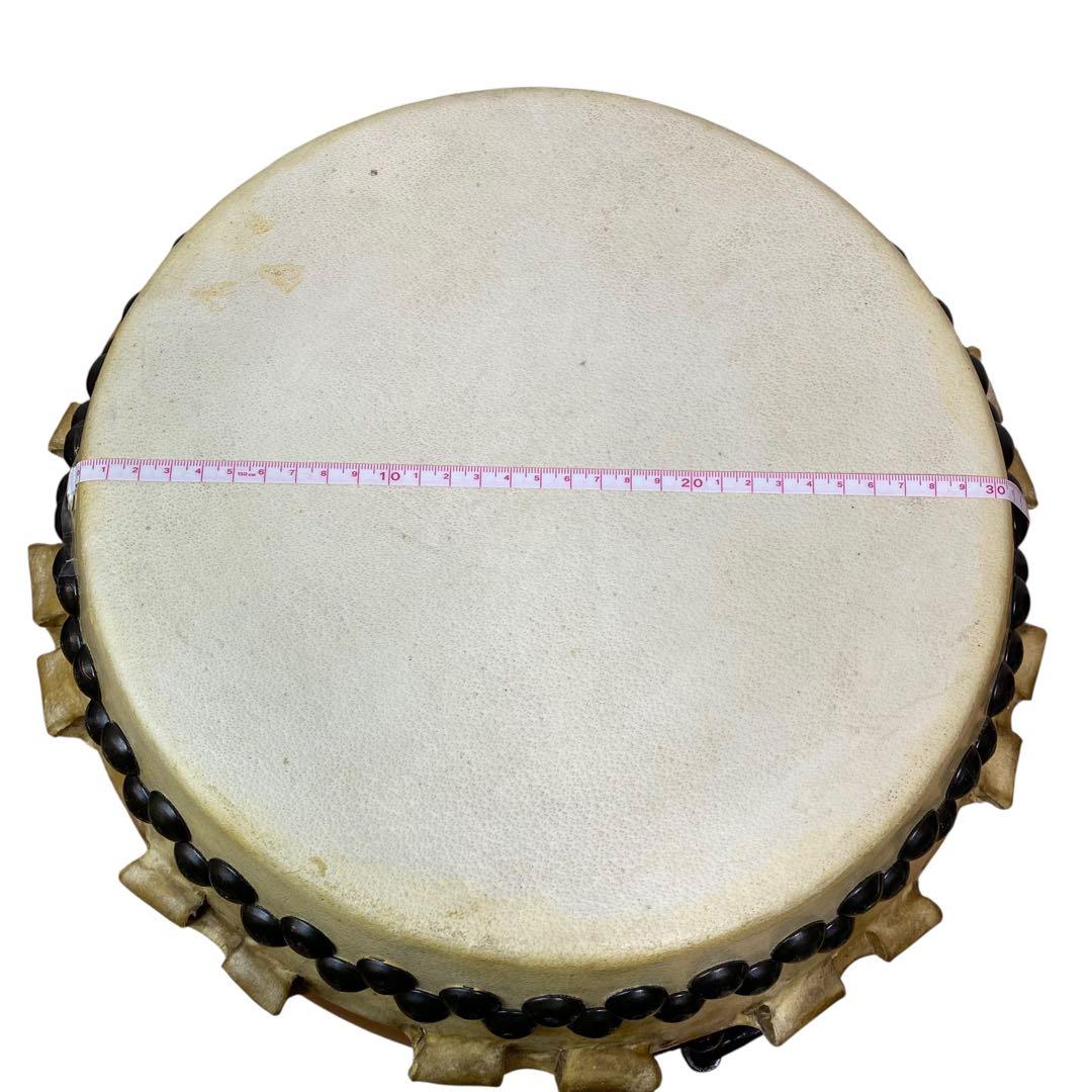【美品】諏訪工芸 長胴太鼓 1.0尺（巻耳） 高さ45cm 専用ソフトケース付