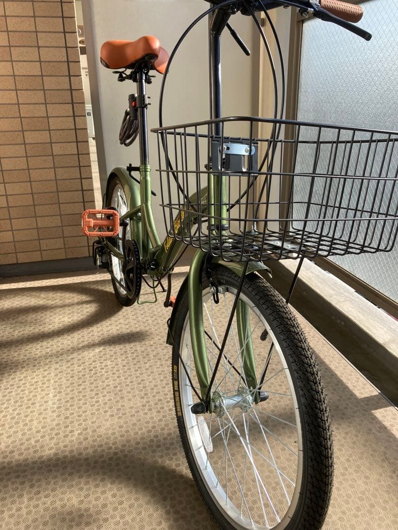 折りたたみ自転車 オリーブグリーン