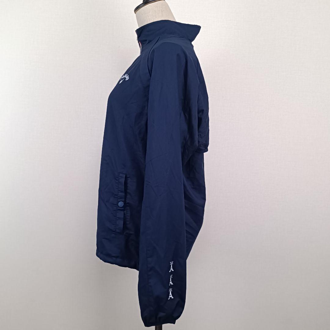 【a2268】Callaway ゴルフ 2way 薄手 ジャケットM ネイビー