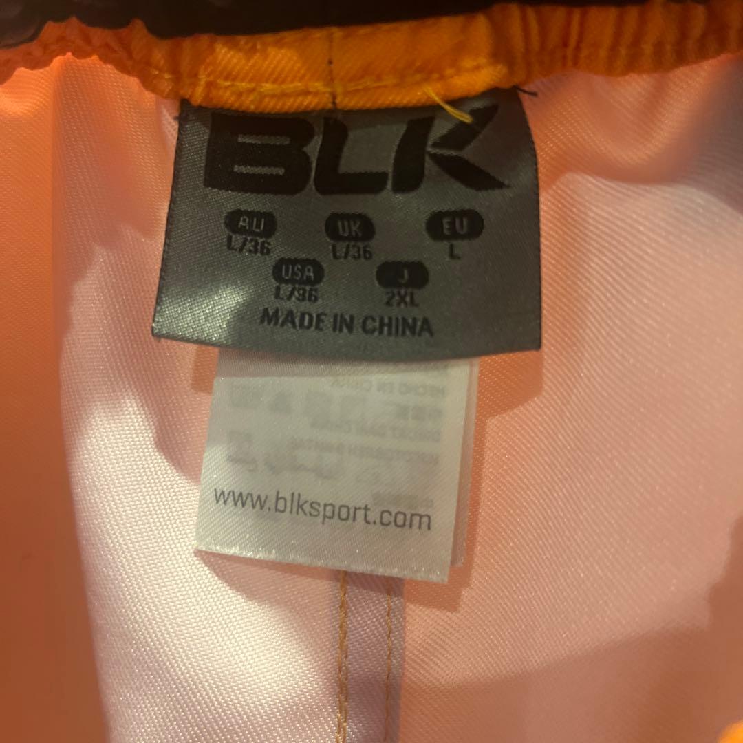 クボタスピアーズ選手支給ゲームパンツ BLK ラガーパンツ2XLサイズ オレンジ