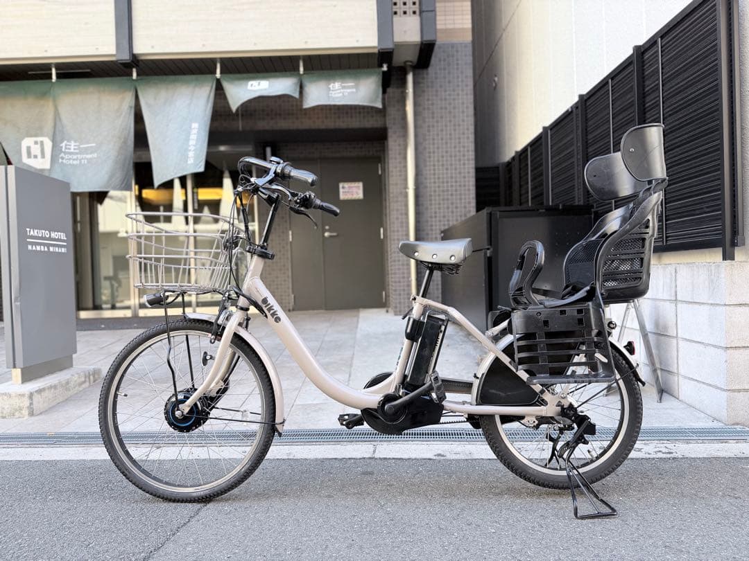 子供乗せ　ブリヂストン　 BIKKE 電動アシスト自転車 チャイルドシート付き
