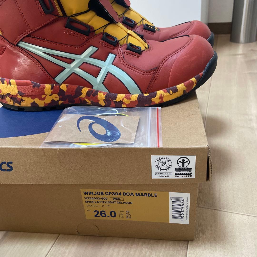 asics WINJOB CP304 BOA マーブル 26.0cm