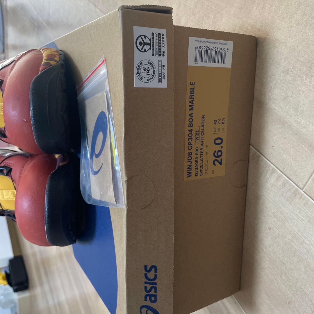 asics WINJOB CP304 BOA マーブル 26.0cm