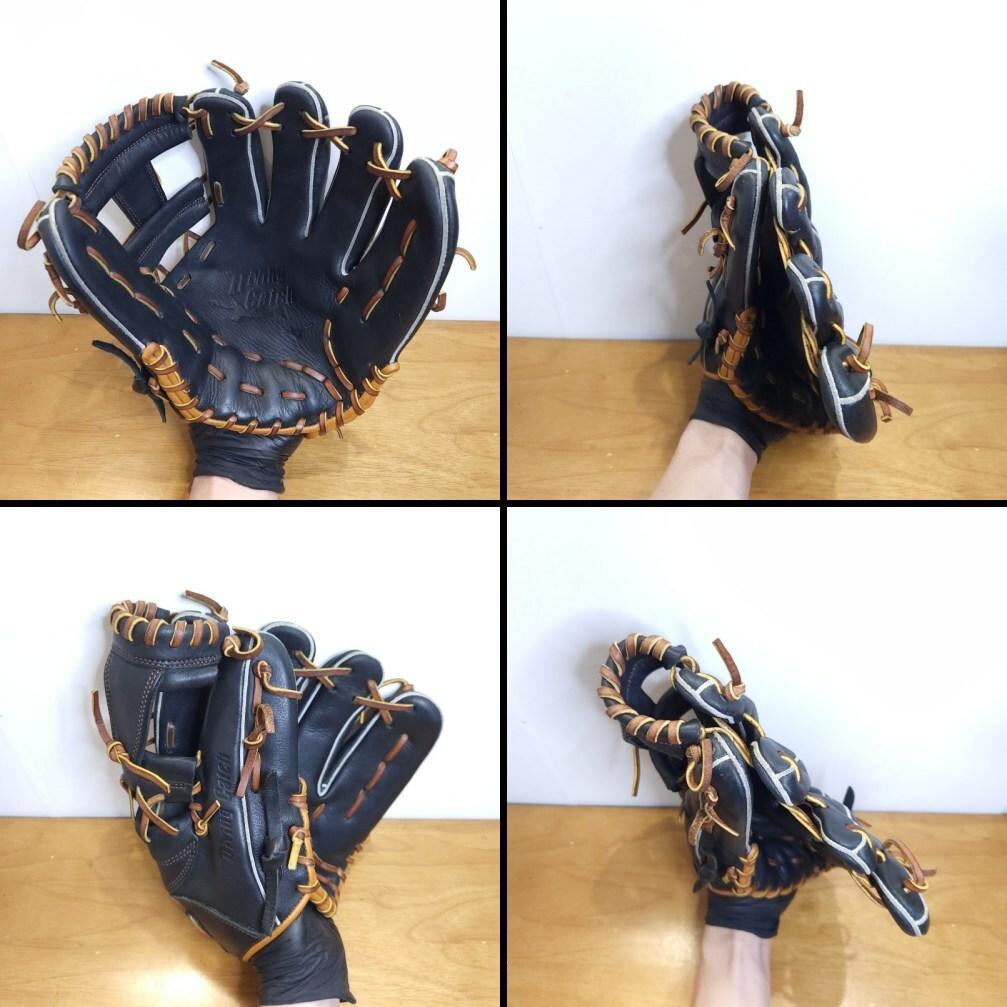 ミズノ ダイビングキャッチ 限定 ペイズリー柄 レア 良品 内野用 軟式グローブ