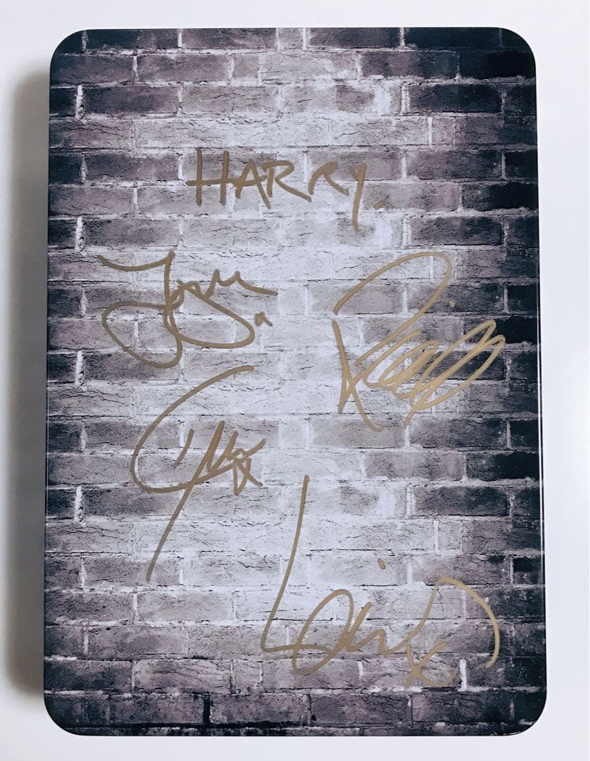 [One Direction] ワンダイレクション 直筆サイン入り 缶ケース