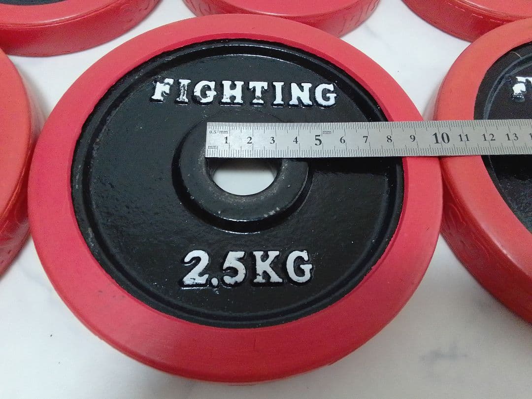 ファイティングロード ラバー付 ダンベル 合計約20kg 28mm径