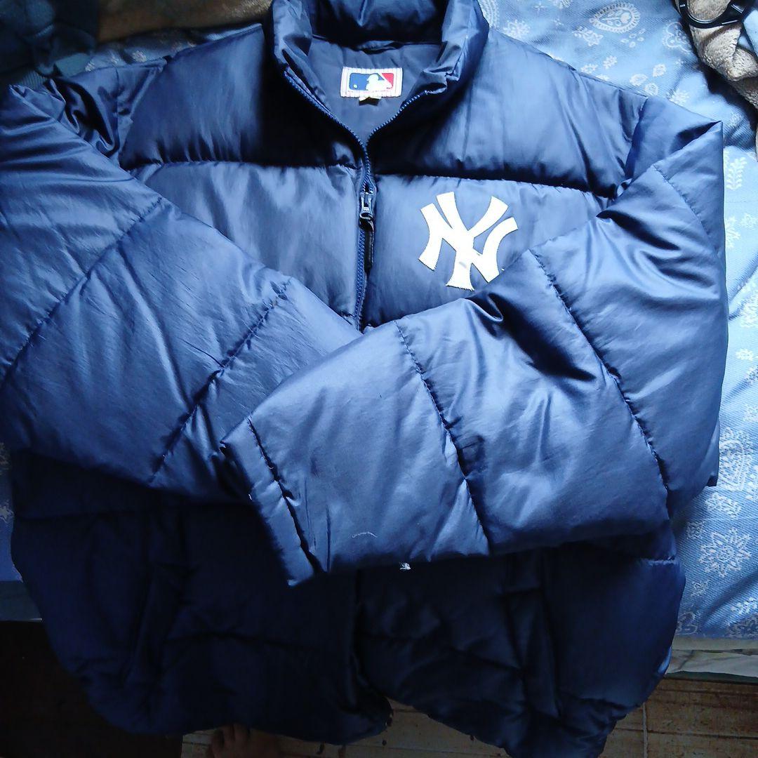 New York Yankees ダウンジャケット ネイビー、サイズO