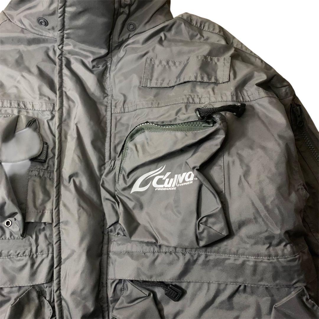 OWNER カルティバ フィッシングジャケット 2WAY 裏ボア付 グレー LL