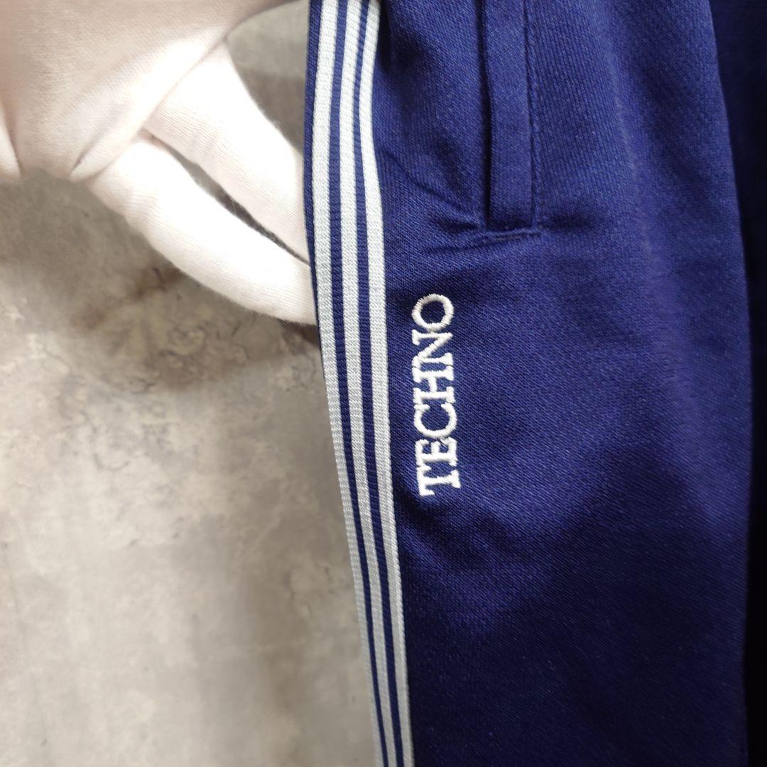 【adidas】 80s トラックパンツ TECHNO 西ドイツタグ 3本ライン