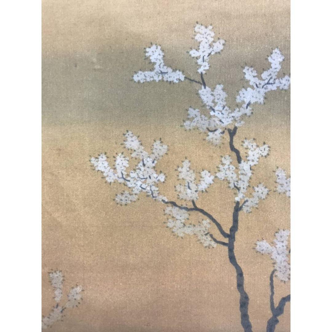 複製/菱田春草/春の朝/工芸品/山水人物図/春の掛軸/掛軸☆宝船☆AK-947