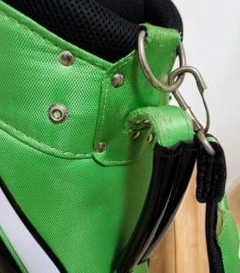 送料無料/美品　Kasco エナメル高級ゴルフバッグ・キャディバッグ