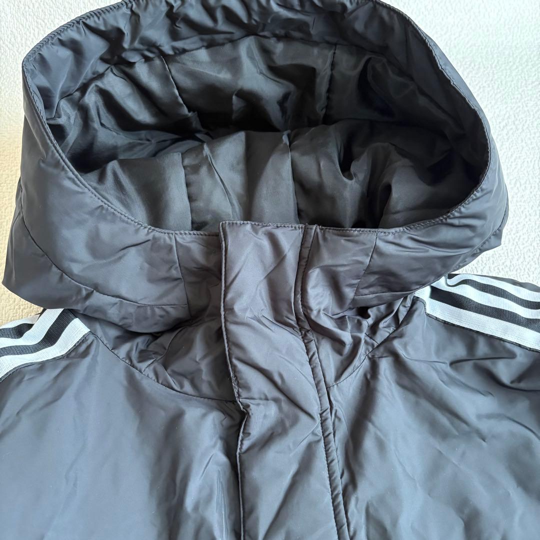 adidas アディダス　ベンチコート 3Lブラック ロングコート　大きいサイズ