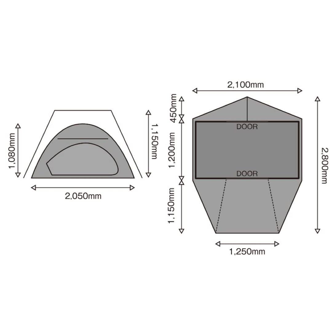 【tent-Mark DESIGNS】テンゲルコンパクト ライト 未使用 未開封