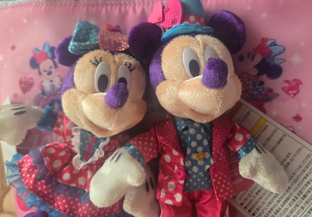 ミッキー　ミニー ぬいぐるみセット　パルパルーザ　ぬいぐるみバッジ