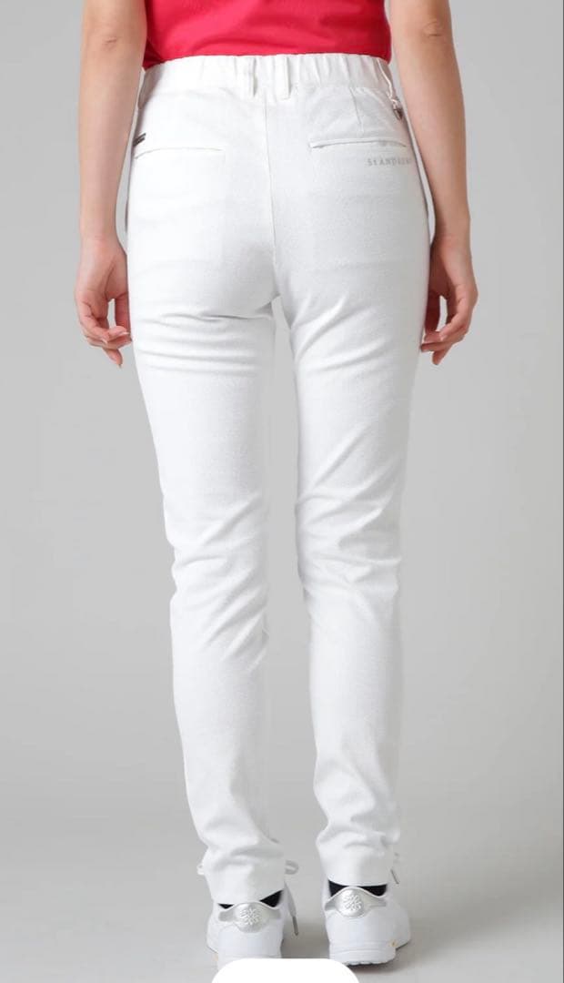 St ANDREWS ドビーストレッチクロップドパンツ SS S 未使用 白