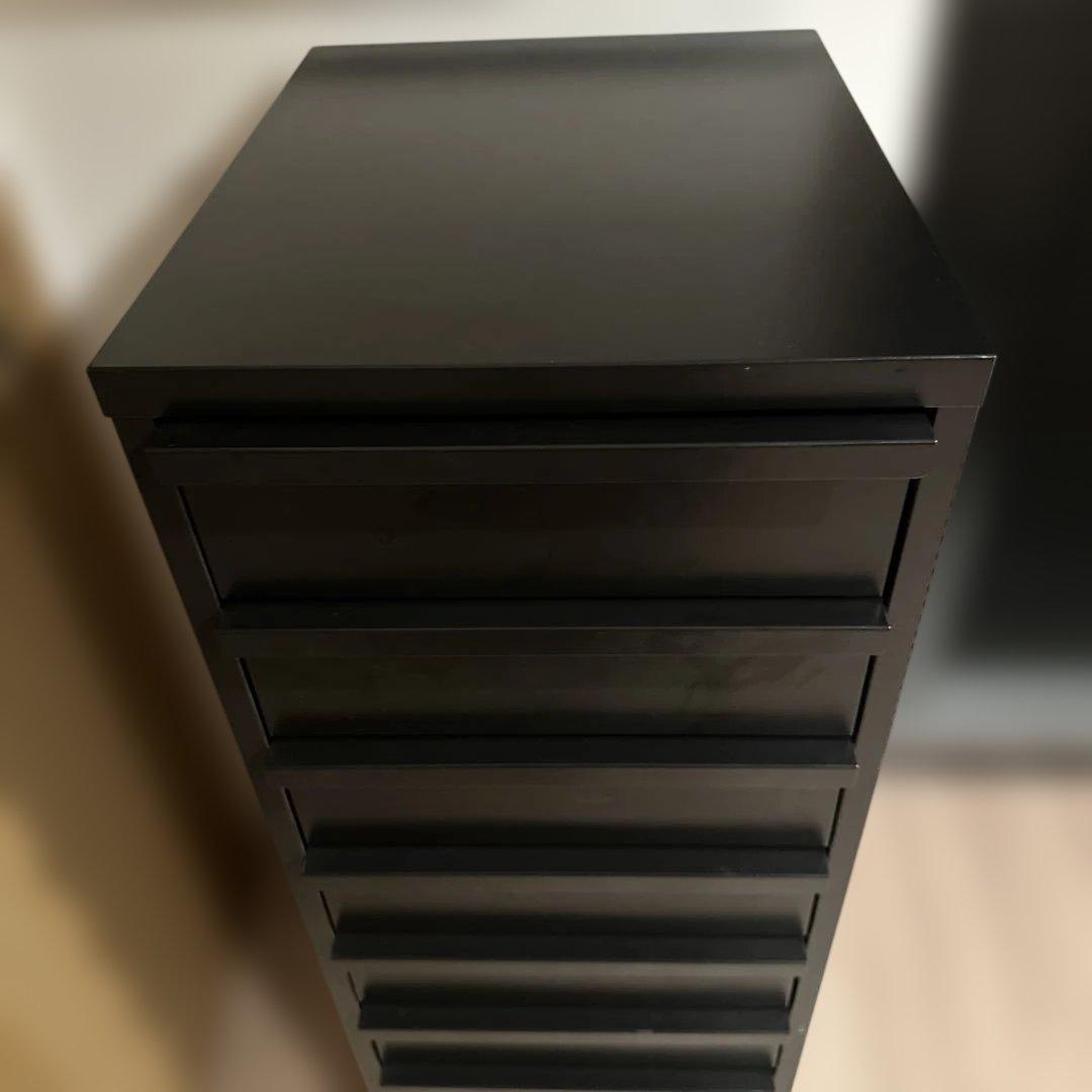 チェスト　8段　ブラック　約50×40×110㎝