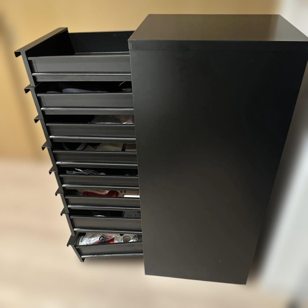 チェスト　8段　ブラック　約50×40×110㎝