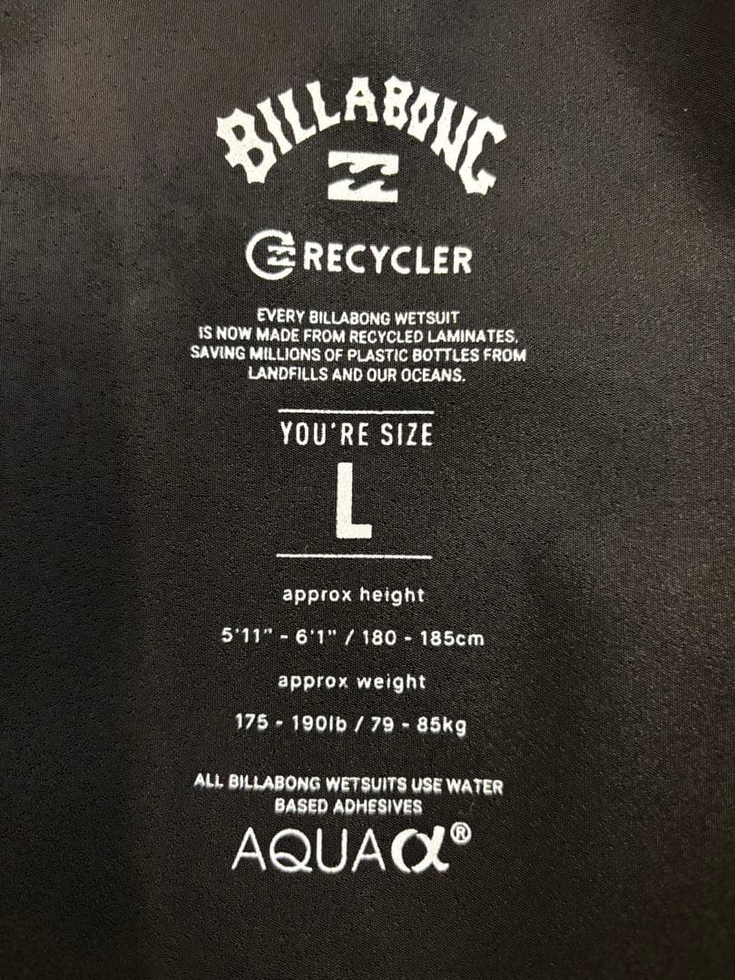 BILLABONG (ビラボン)ABSOLUTE 1mm L/Sタッパー